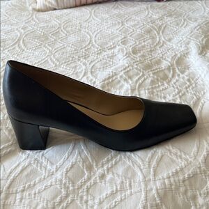 Naturalizer Black Block Heel Pumps